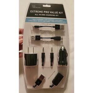 iPhone iPad Android USB ITek Charger Pro All In One Charging Kit Home/Car